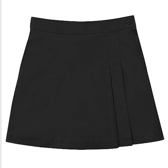 EUC Classroom Supply Black Stretch Pleated School Uniform Skort Skirt Girls 10 - Picture 1 of 8